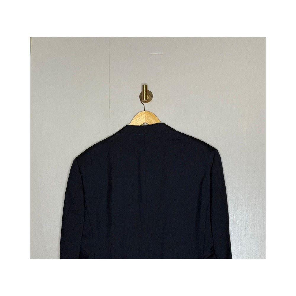 Micron 2000 Fine Australian Wool Hart Schaffner Marx Navy Blazer Mens 44R - Picture 7 of 9